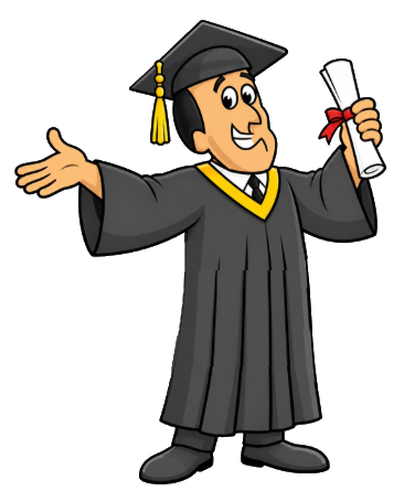 DoctorGoodBack in a graduation cap